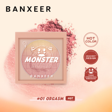 BANXEER Indonesia Best Sale Cream Blush 4 Colors Heart Stamp Cushion Blusher