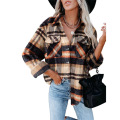 women's plaid shirt casual shirt