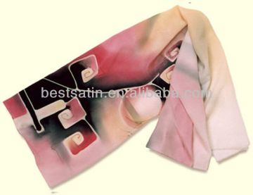 Digital silk scarf printing