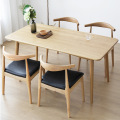 Nordic Prosty Backrest Restaurant Wood Dining Fotela