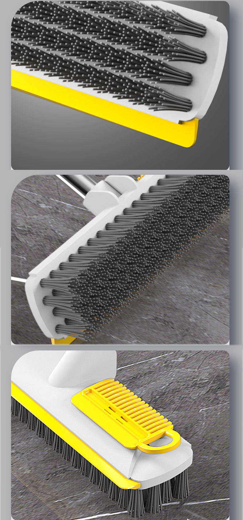 Angled Floor Scrub Squeegee Grout Brush Deck Brush