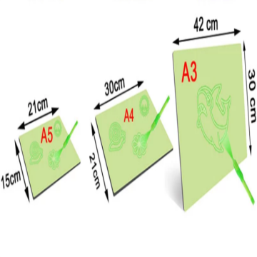 Suron a mené un pavé de peinture de planche à dessin lumineux