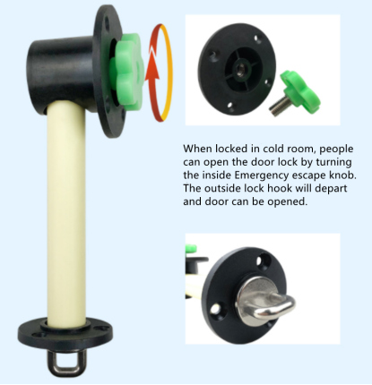 emergency exit lock cold room sliding door