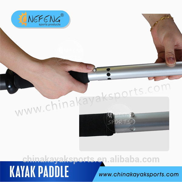 Aluminum kayak paddle
