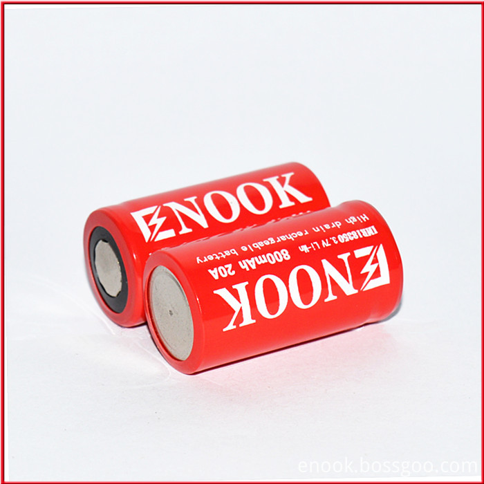 2017 Enook 3.7V 18350 800mah 20A Battery