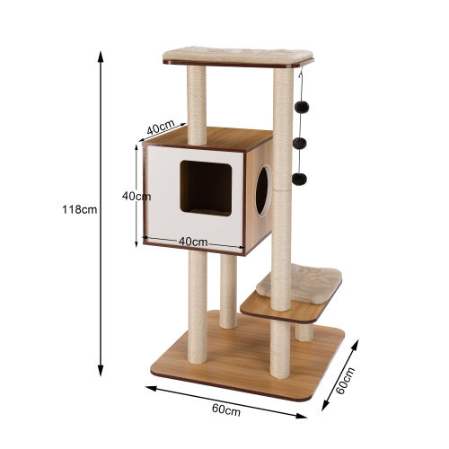 Hot Selling Cat Tree Cardboard Scratching House Indoor