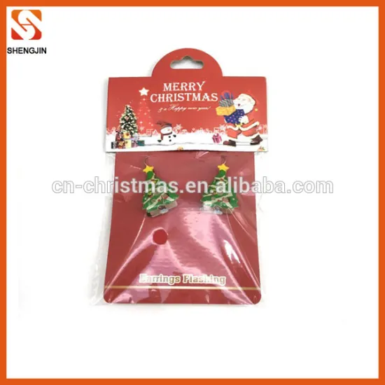 superior quality light up tree christmas earring