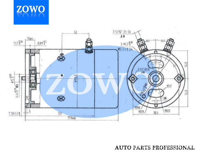 Phjd009 Dc Motor 12v 1 2kw