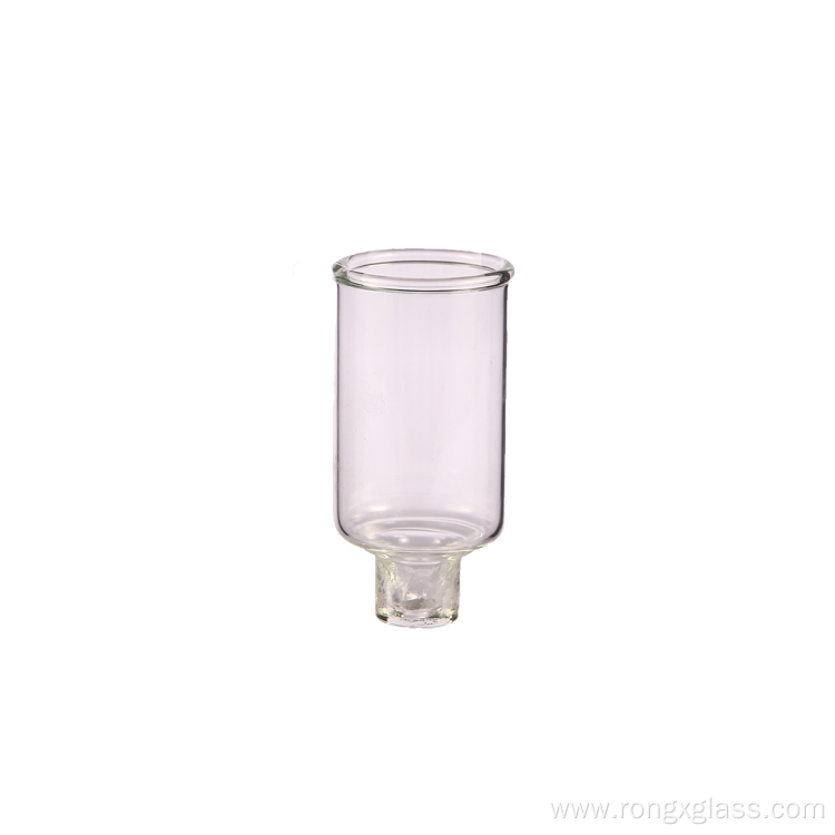 Clear Glass Cylinder Candle Holder