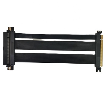 High Speed Gen 4 22cm 180 Degree Double Reverse PCIe 4.0 Riser Cable for Graphics Card