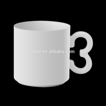 MEIKEDA 10oz Blank Sublimation Mug With 3 handle