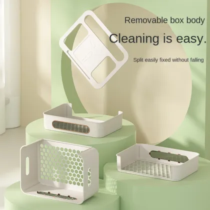 Wireless WiFi Router, Optical Network Unit, Storage Box, Set-Top Box, Cable Shelf for Living Room