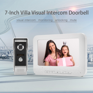 4 -draads audio/video -intercom -systeem met monitor