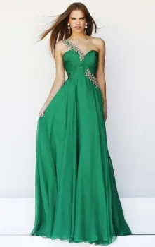 2015 Nice Long Green Tailor Made Evening Prom Dress