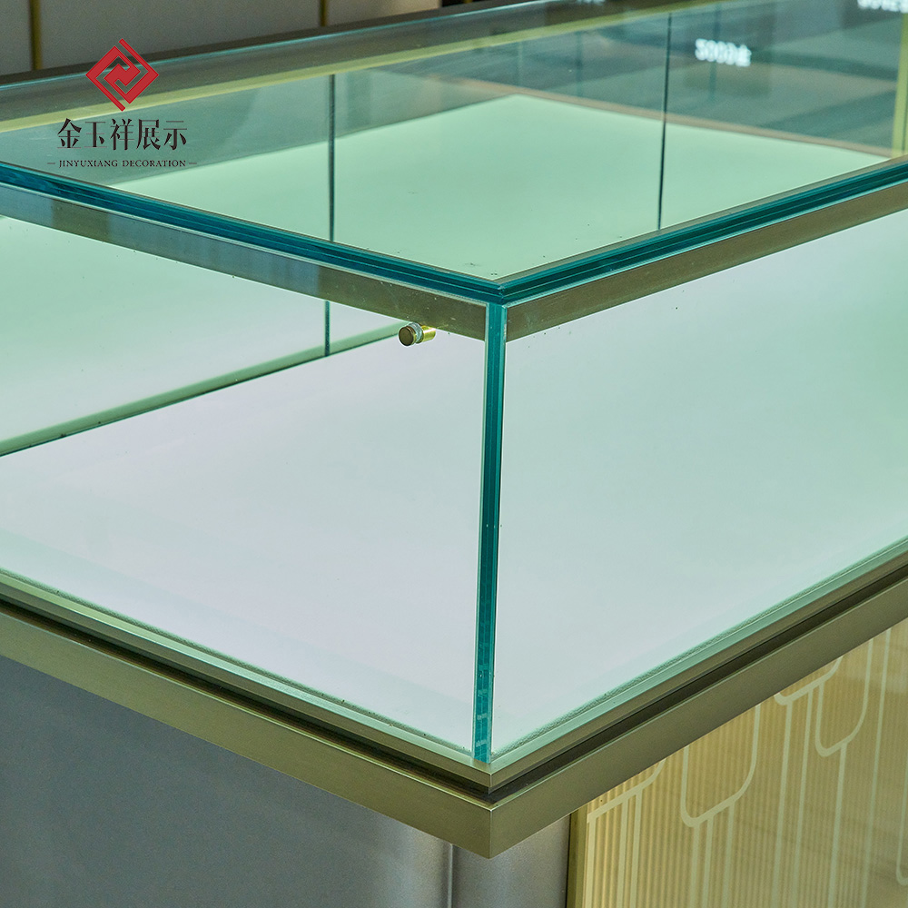 Gold Jewelry Display Cabinet