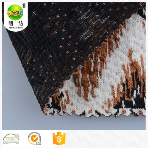 Fashion kain, Poliester katun spandex jacquard kain rajut