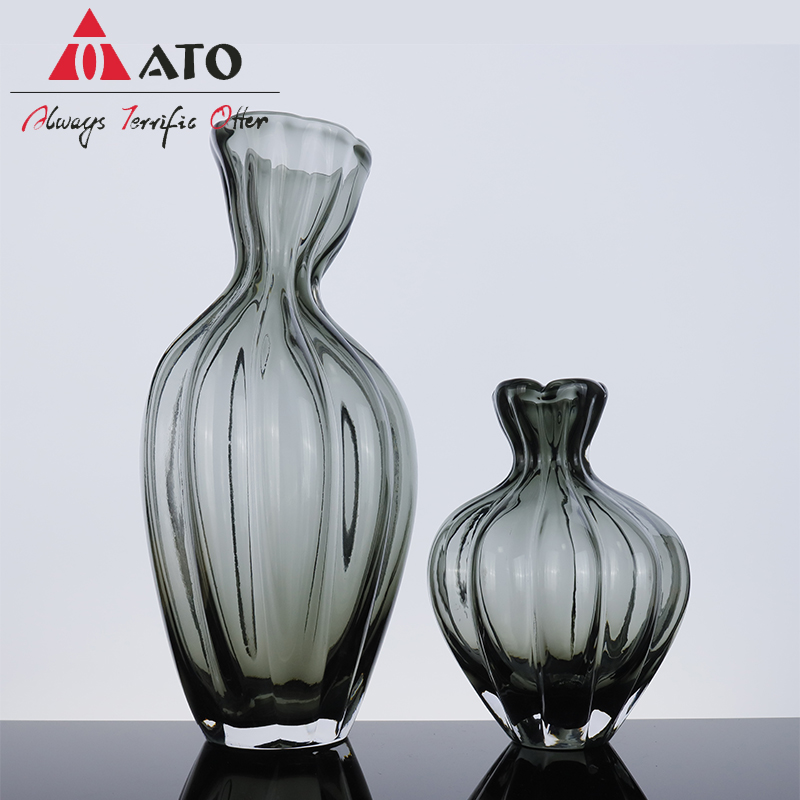 Hand blown vases champagne glass for home decor