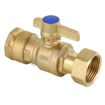 China Factory's Acs Approved Anti-Theft Brass Lockable Water Meter Ball Valve