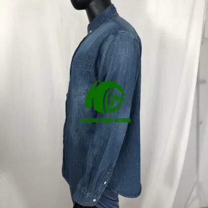 Kango Factory: Cheap All-Season Printed Long Sleeve Denim Shirt