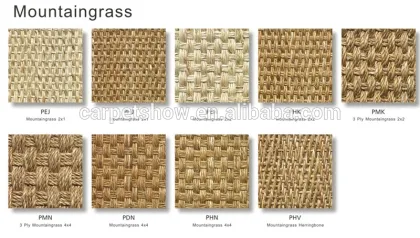 Flat woven carpets natural fiber sisal carpet rug