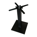 Mobili da ristorante 4 gambe Matt Black Cast Iron Base per tavoli rotondi in marmo