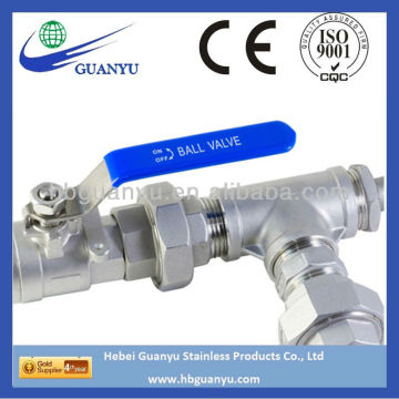 stainles steel valves fittings npt bsp screw fittings from Hebei Factory