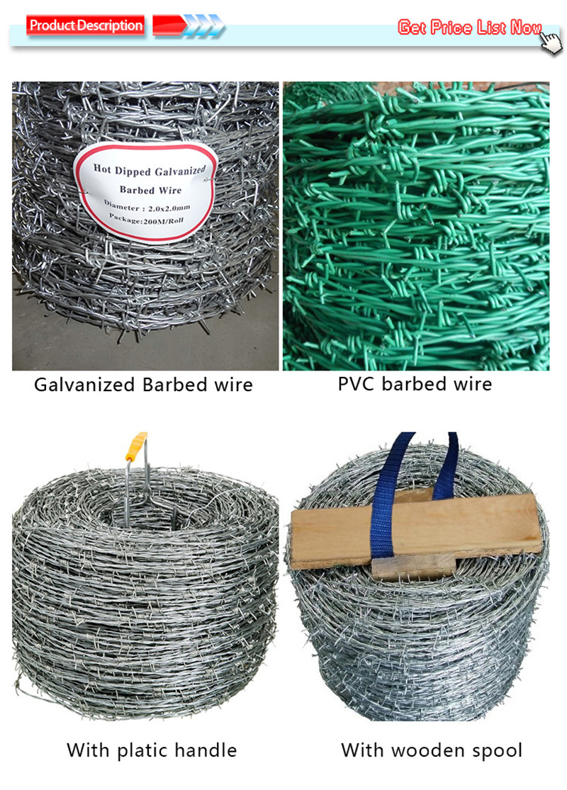 pvc coated barb wire fence