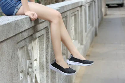 Woven Stylish Ballerina Flats Elastic Weave Ballet Flats