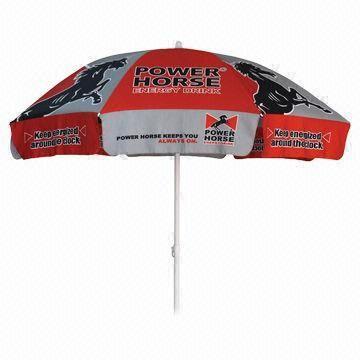 42-inch Beach Umbrella, fiberglass ribs, 29/32 shaft