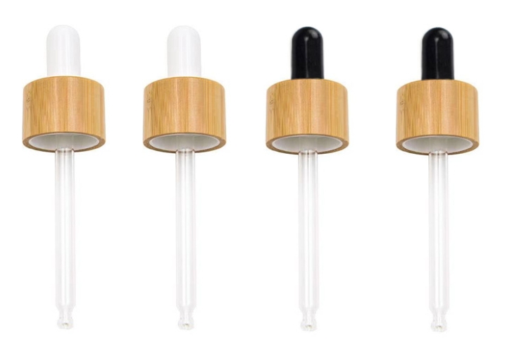 Bamboo Dropper Essential Oil Bottle Caps