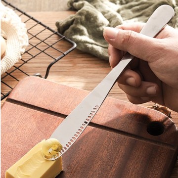 Amazon PVD PVD Titanium Titanium Logam Mentega Logam dan Penyebar Keju Keluli Tahan Karat