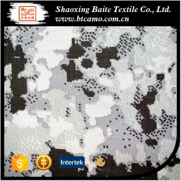 europe winter snow camouflage white hunting dress twill army military coat fabric
