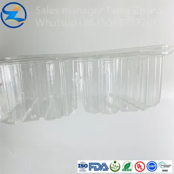Thermoforming transparent food grade PET packaging box