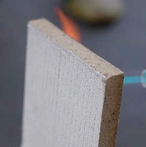 MgO Board Torch Test Back Side