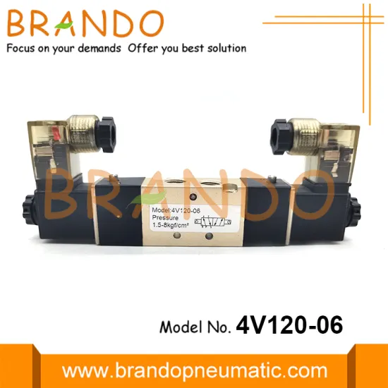 4V120-06 Airtac Type Pneumatic Solenoid Valve 5/2 Way