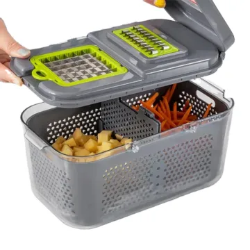 22-Piece Kitchen Tool Set: Comprehensive Vegetable Cutter, Slicer, Shredder, and Dicer for Efficient Food Preparation