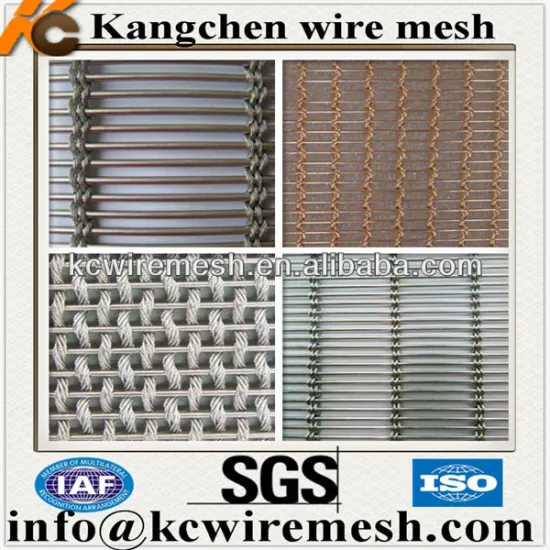 KC decorative wire cloth/decorative metal wire mesh wall panel