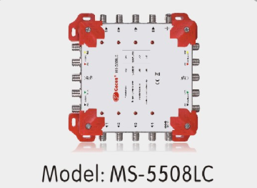 5X8 Cascade Satellite Multiswitch with LED 5 inputs 8 outputs Model MS-5508LC