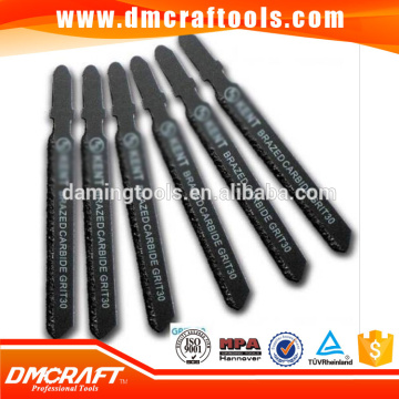 6 Pack 3-1/4" T-Shank Carbide Coated Jig Saw Blades Grit 30