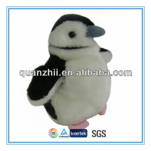 Standing stuffed penguin toy