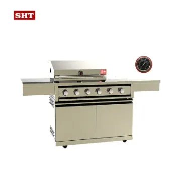 Outdoor Kitchen Family Use High Quality 6 Burners Gas Barbecue Grill Cabinet