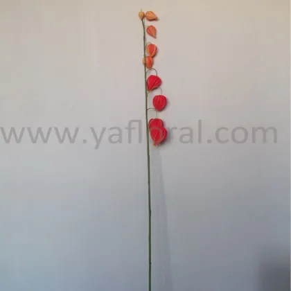Wholesale artificial flower PU real touch cape gooseberry indian gooseberry for wedding decoration