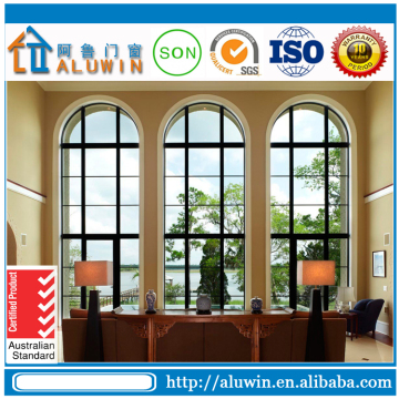 CE&ISO Certified High Quality Europe Style Aluminum Alloy Arch Fixed Window