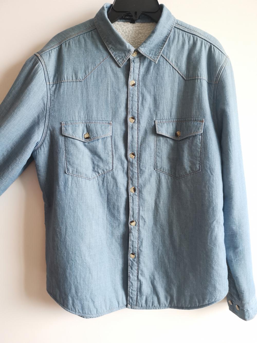 Men Denim Long Sleeve Shirt