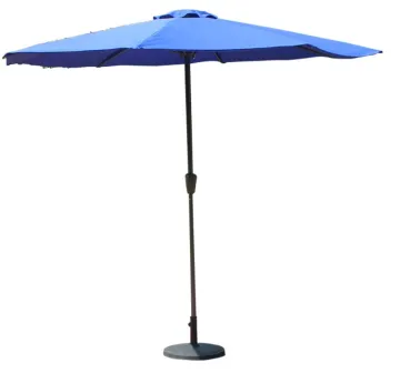 Custom Logo Print Outdoor Sunshade Umbrella with Hand Crank System