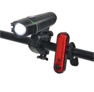 Custom Logo 1000 Lumens T6 LED Bike Front and Red Tail Light Set: USB Rechargeable Bicycle Lighting with Brightness and Safety Features