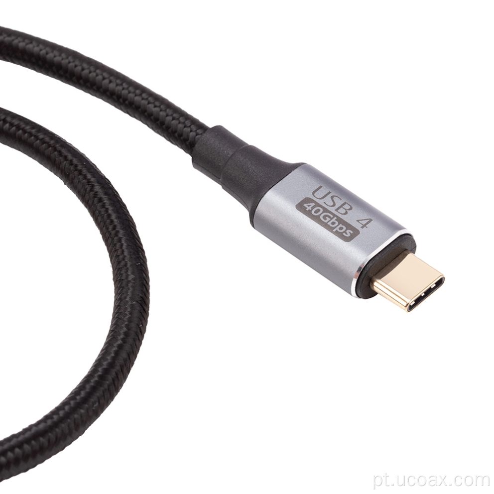 Cabo USB-IF certificado USB4 tipo C