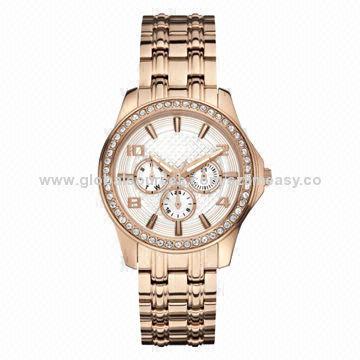Luxury Multifunction Watch with Stone, Japan Movement