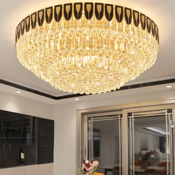 High Quality Modern Luxury Golden Round Ceiling Lamp