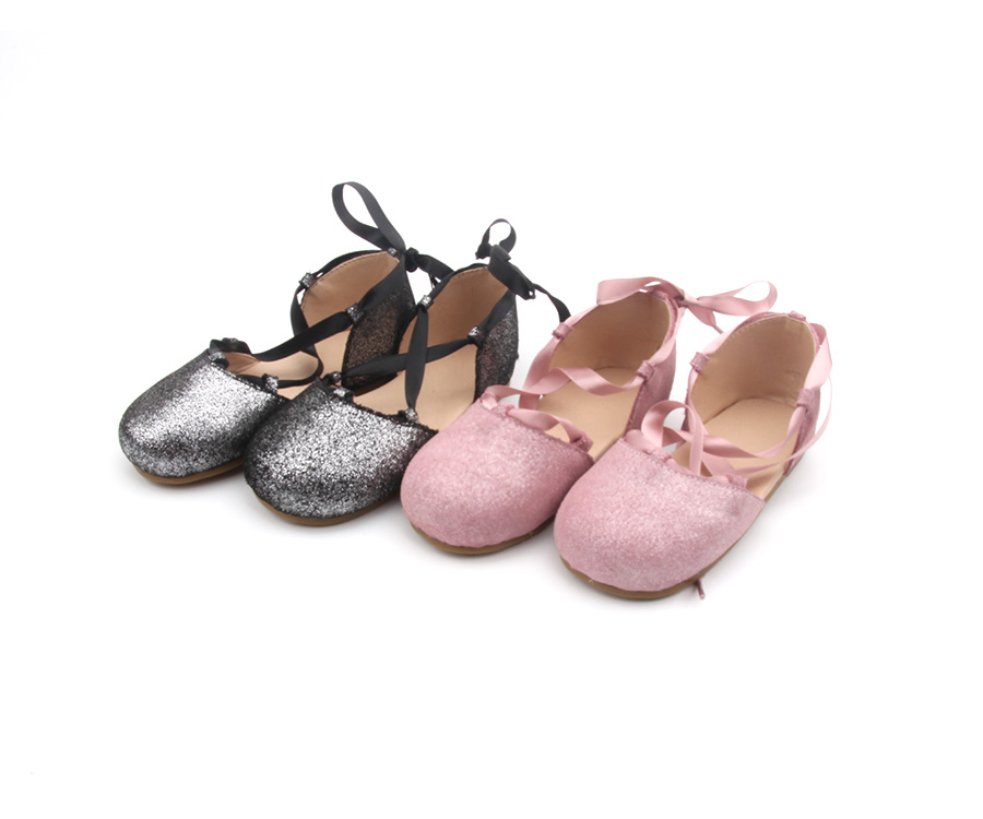 Sparkle Ribbon Kids Girls Mary Jane Shoes